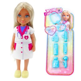 LEAN Toys Zestaw Mini Laleczka Ankiki Lekarz Z Akcesoriami Do Leczenia