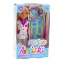 LEAN Toys Zestaw Mini Laleczka Ankiki Lekarz Z Akcesoriami Do Leczenia