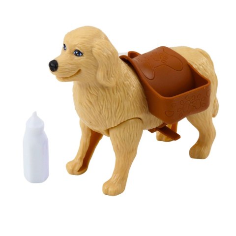 LEAN Toys Zestaw Mini Laleczka Ankiki Pies Z Torbą Szczeniaczki Kość LEAN Toys Zestaw Mini Laleczka Ankiki Pies Z Torbą Szczeniaczki Kość