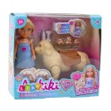 LEAN Toys Zestaw Mini Laleczka Ankiki Pies Z Torbą Szczeniaczki Kość