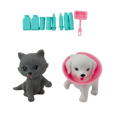 LEAN Toys Zestaw Mini Laleczka Weterynarz Pies Kot Akcesoria Do Leczenia LEAN Toys Zestaw Mini Laleczka Weterynarz Pies Kot Akcesoria Do Leczenia