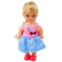 LEAN Toys Zestaw Mini Laleczka Z Dwoma Pieskami Legowisko Miski Z Karmą LEAN Toys Zestaw Mini Laleczka Z Dwoma Pieskami Legowisko Miski Z Karmą