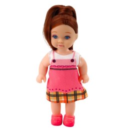 LEAN Toys Zestaw Mini Laleczka Z Dwoma Szczeniaczkami Legowisko Miska Butelka