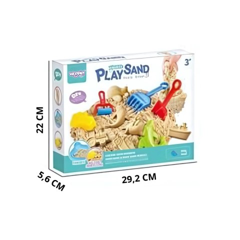 WOOPIE Piasek Kinetyczny 0,5 kg Zestaw Stolik z Foremkami WOOPIE Piasek Kinetyczny 0,5 kg Zestaw Stolik z Foremkami