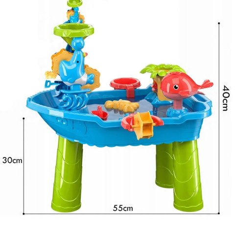 WOOPIE Stolik Wodny Statek z Krzesełkiem 17 Akcesorii