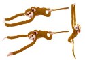LEAN Toys Maskotka Pluszowa Małpka z Dzieckiem Ciemno Brązowa 90 cm LEAN Toys Maskotka Pluszowa Małpka z Dzieckiem Ciemno Brązowa 90 cm