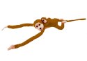 LEAN Toys Maskotka Pluszowa Małpka z Dzieckiem Ciemno Brązowa 90 cm LEAN Toys Maskotka Pluszowa Małpka z Dzieckiem Ciemno Brązowa 90 cm