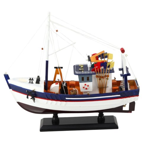 LEAN Toys Model Kolekcjonerski Dekoracyjny Statek Kuter Rybacki Wyposażony 37x34cm LEAN Toys Model Kolekcjonerski Dekoracyjny Statek Kuter Rybacki Wyposażony 37x34cm