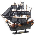 LEAN Toys Model Kolekcjonerski Dekoracyjny Statek Żaglowiec Czarna Perła 49x43cm