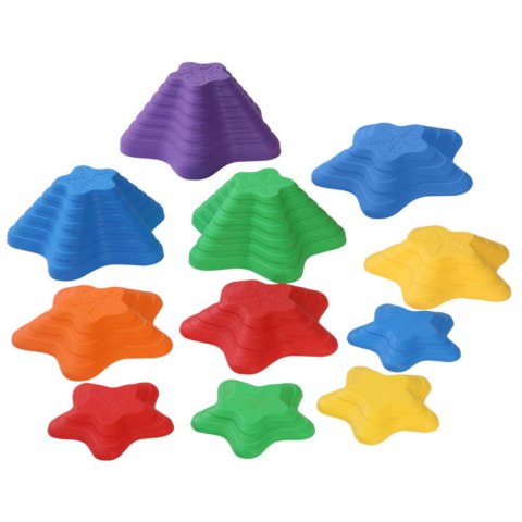LEAN Toys Ścieżka Sensoryczna Kamienie 3 Rozmiary 6 Kamieni Kolorowe LEAN Toys Ścieżka Sensoryczna Kamienie 3 Rozmiary 6 Kamieni Kolorowe