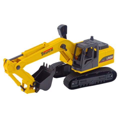 LEAN Toys Zestaw Ciężarówka Laweta Koparka Gąsienicowa Światła Dźwięki Żółta LEAN Toys Zestaw Ciężarówka Laweta Koparka Gąsienicowa Światła Dźwięki Żółta
