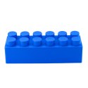 LEAN Toys Zestaw Duże Klocki Konstrukcyjne W Torbie Kolorowe 28,5x9x9 cm 6el.